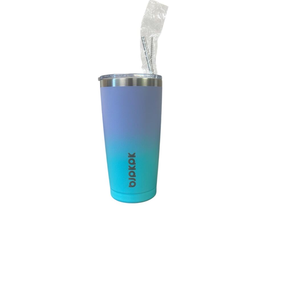 BJPKPK Stainless Steel Tumbler 20oz Vacuum‎ Insulated Lid Straw Travel Mug